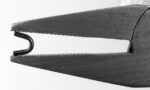 Top stop in needle-nosed pliers