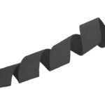 PES webbing 1.2 thick 25 mm anthracite gray TA916