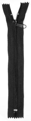 Zip spiral No.10, nonlock, 24 cm, black